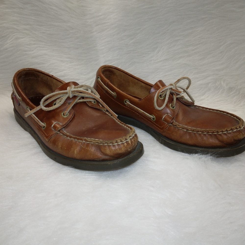 SHOES Sebago Docksides Men's 8, very good soles - Picture 2 of 16